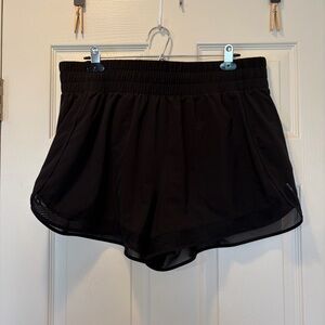 Athleta Black Lightweight Running Shorts with Elastic Waist